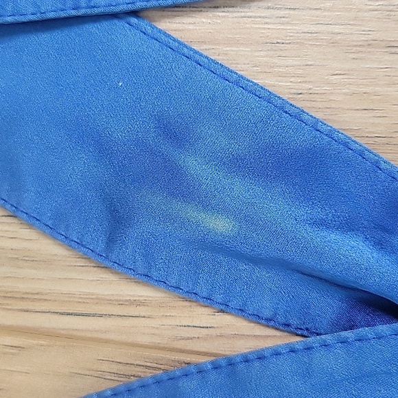 Voom by Joy Han Blue Peacock  Silk Tank Style Dress - Picture 14 of 15